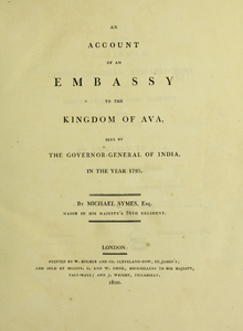 Account of an Embassy to the Kingdom of Ava